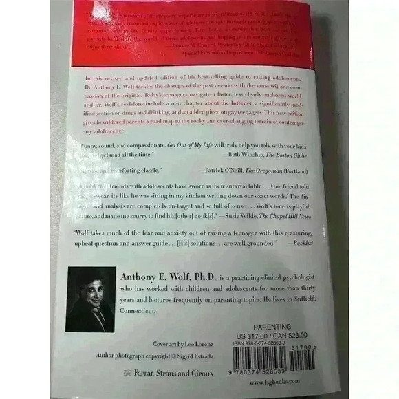 Get Out of My Life: A Parent's Guide to the New Teenager by Anthony E. Wolf. - Picture 2 of 3